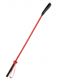 Красно-черный гладкий стек - 71 см. - Fetish Tentation - купить с доставкой в Смоленске