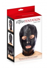 Маска-шлем с прорезями для глаз и рта - Fetish Tentation - купить с доставкой в Смоленске