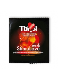 Разогревающий гель-лубрикант Stimulove Strong в одноразовой упаковке - 4 гр. - Биоритм - купить с доставкой в Смоленске