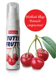 Гель-смазка Tutti-frutti с вишнёвым вкусом - 30 гр. - Биоритм - купить с доставкой в Смоленске
