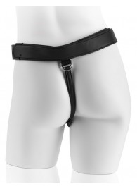 Страпон с телесной насадкой 7  Uncut with Strap on Harness - 18 см. - Pipedream - купить с доставкой в Смоленске