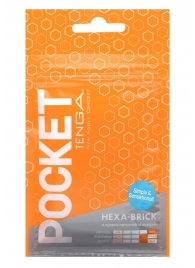 Карманный мастурбатор HEXA-BRICK - Tenga - в Смоленске купить с доставкой