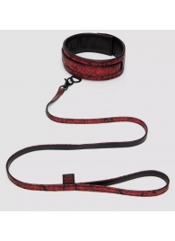 Стильный ошейник с поводком Reversible Faux Leather Collar and Lead - Fifty Shades of Grey - купить с доставкой в Смоленске