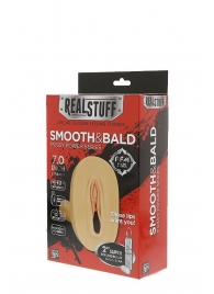 Мастурбатор-вагина с вибрацией и выносным пультом управления REALSTUFF SMOOTH   BALD - Dream Toys - в Смоленске купить с доставкой