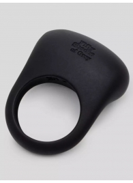 Черное эрекционное виброкольцо Sensation Rechargeable Vibrating Love Ring - Fifty Shades of Grey - в Смоленске купить с доставкой