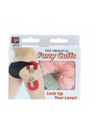 Металлические наручники с розовой меховой опушкой METAL HANDCUFF WITH PLUSH PINK - Dream Toys - купить с доставкой в Смоленске