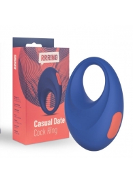Синее эрекционное кольцо RRRING Casual Date Cock Ring - FeelzToys - в Смоленске купить с доставкой