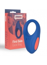 Синее эрекционное кольцо RRRING First Date Cock Ring - FeelzToys - в Смоленске купить с доставкой