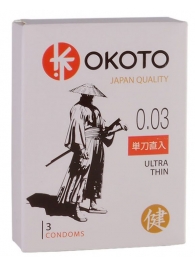 Ультратонкие презервативы OKOTO Ultra Thin - 3 шт. - Sitabella - купить с доставкой в Смоленске