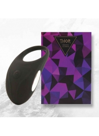 Черное эрекционное виброкольцо Thor Cockring - FeelzToys - в Смоленске купить с доставкой