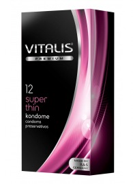 Ультратонкие презервативы VITALIS PREMIUM super thin - 12 шт. - Vitalis - купить с доставкой в Смоленске