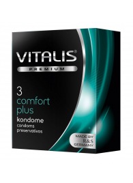 Контурные презервативы VITALIS PREMIUM comfort plus - 3 шт. - Vitalis - купить с доставкой в Смоленске