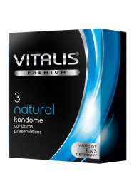 Классические презервативы VITALIS PREMIUM natural - 3 шт. - Vitalis - купить с доставкой в Смоленске