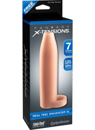 Телесная насадка Real Feel Enhancer XL - 17 см. - Pipedream - в Смоленске купить с доставкой