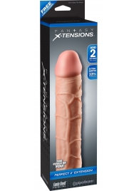 Телесная насадка Fantasy X-tensions Perfect 2  Extension - 20,3 см. - Pipedream - в Смоленске купить с доставкой