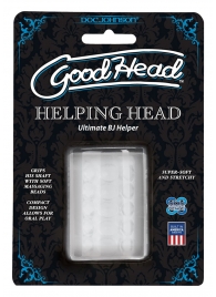 Прозрачный мастурбатор HELPING HEAD - Doc Johnson - в Смоленске купить с доставкой