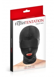Сплошная маска на голову с прорезью для рта - Fetish Tentation - купить с доставкой в Смоленске