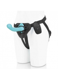 Голубая изогнутая насадка 6in Remote Control Ripple P-Spot G-Spot на черных трусиках - 16 см. - Pegasus - купить с доставкой в Смоленске