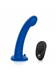 Синяя насадка Remote Control P-Spot G-Spot с черными трусиками - 20 см. - Pegasus - купить с доставкой в Смоленске