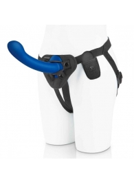 Синяя насадка Remote Control P-Spot G-Spot с черными трусиками - 20 см. - Pegasus - купить с доставкой в Смоленске