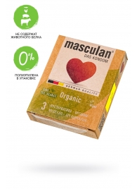 Экологически чистые презервативы Masculan Organic - 3 шт. - Masculan - купить с доставкой в Смоленске