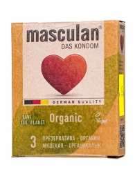 Экологически чистые презервативы Masculan Organic - 3 шт. - Masculan - купить с доставкой в Смоленске