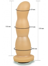 Телесная рельефная насадка Harness - 15,9 см. - LOVETOY (А-Полимер) - купить с доставкой в Смоленске