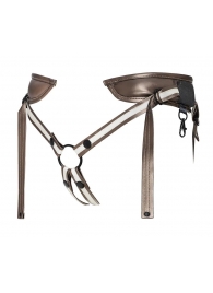 Бронзовый пояс для насадок Desirous Harness - Strap-on-me - купить с доставкой в Смоленске