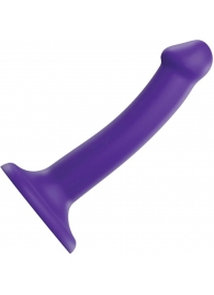 Фиолетовый фаллоимитатор-насадка Strap-On-Me Dildo Dual Density size S - 17 см. - Strap-on-me - купить с доставкой в Смоленске