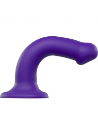 Фиолетовый фаллоимитатор-насадка Strap-On-Me Dildo Dual Density size M - 18 см. - Strap-on-me - купить с доставкой в Смоленске