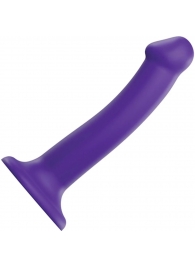 Фиолетовый фаллоимитатор-насадка Strap-On-Me Dildo Dual Density size M - 18 см. - Strap-on-me - купить с доставкой в Смоленске