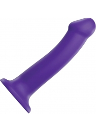 Фиолетовый фаллоимитатор-насадка Strap-On-Me Dildo Dual Density size L - 19 см. - Strap-on-me - купить с доставкой в Смоленске