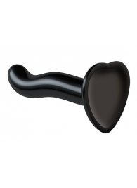 Черный фаллоимитатор-насадка Strap-On-Me P G spot Dildo size S - 16,4 см. - Strap-on-me - купить с доставкой в Смоленске