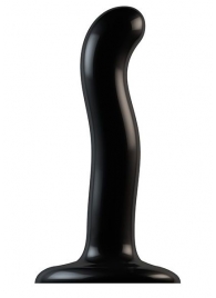 Черный фаллоимитатор-насадка Strap-On-Me P G spot Dildo size S - 16,4 см. - Strap-on-me - купить с доставкой в Смоленске