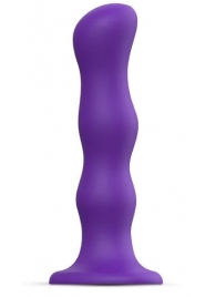 Фиолетовая насадка Strap-On-Me Dildo Geisha Balls size XL - Strap-on-me - купить с доставкой в Смоленске