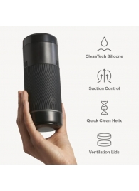 Черный мастурбатор с контролем всасывания Arcwave Pow Stroker - Arcwave - в Смоленске купить с доставкой