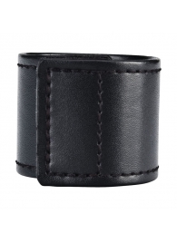 Хомут-утяжка для мошонки из искусственной кожи на липучке VELCRO BALL STRETCHER- 4 см. - BlueLine - в Смоленске купить с доставкой