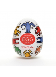 Мастурбатор-яйцо Keith Haring EGG DANCE - Tenga - в Смоленске купить с доставкой