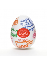 Мастурбатор-яйцо Keith Haring EGG STREET - Tenga - в Смоленске купить с доставкой