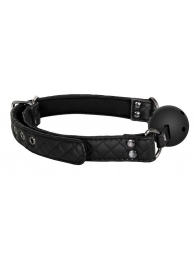 Черный кляп-шарик BALL GAG DIAMOND - Dream Toys - купить с доставкой в Смоленске