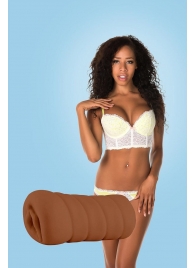 Коричневый мастурбатор-вагина BRIANNA - Dream Toys - в Смоленске купить с доставкой