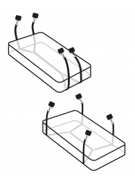 Фиксаторы для кровати WRAPAROUND MATTRESS RESTRAIN - Pipedream - купить с доставкой в Смоленске