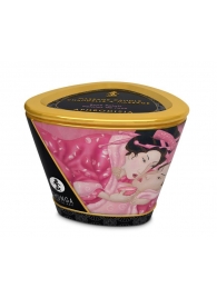 Массажная свеча Rose Petals с ароматом розы - 170 мл. - Shunga - купить с доставкой в Смоленске