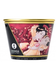 Массажная  свеча Sparkling Strawberry Wine с ароматом клубничного вина - 170 мл. - Shunga - купить с доставкой в Смоленске