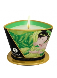 Массажная свеча Exotic Green Tea с ароматом зелёного чая - 170 мл. - Shunga - купить с доставкой в Смоленске