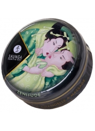 Массажная свеча Exotic Green Tea с ароматом зелёного чая - 30 мл. - Shunga - купить с доставкой в Смоленске