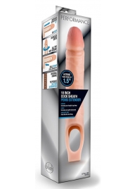 Телесная насадка на пенис 10 Inch Cock Sheath Extender - 25 см. - Blush Novelties - в Смоленске купить с доставкой