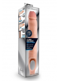 Телесная насадка на пенис 11.5 Inch Cock Sheath Penis Extender - 29,2 см. - Blush Novelties - в Смоленске купить с доставкой