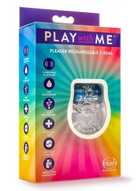 Фиолетовое эрекционное виброкольцо Pleaser Rechargeable C-Ring - Blush Novelties - в Смоленске купить с доставкой