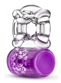 Фиолетовое эрекционное виброкольцо Pleaser Rechargeable C-Ring - Blush Novelties - в Смоленске купить с доставкой